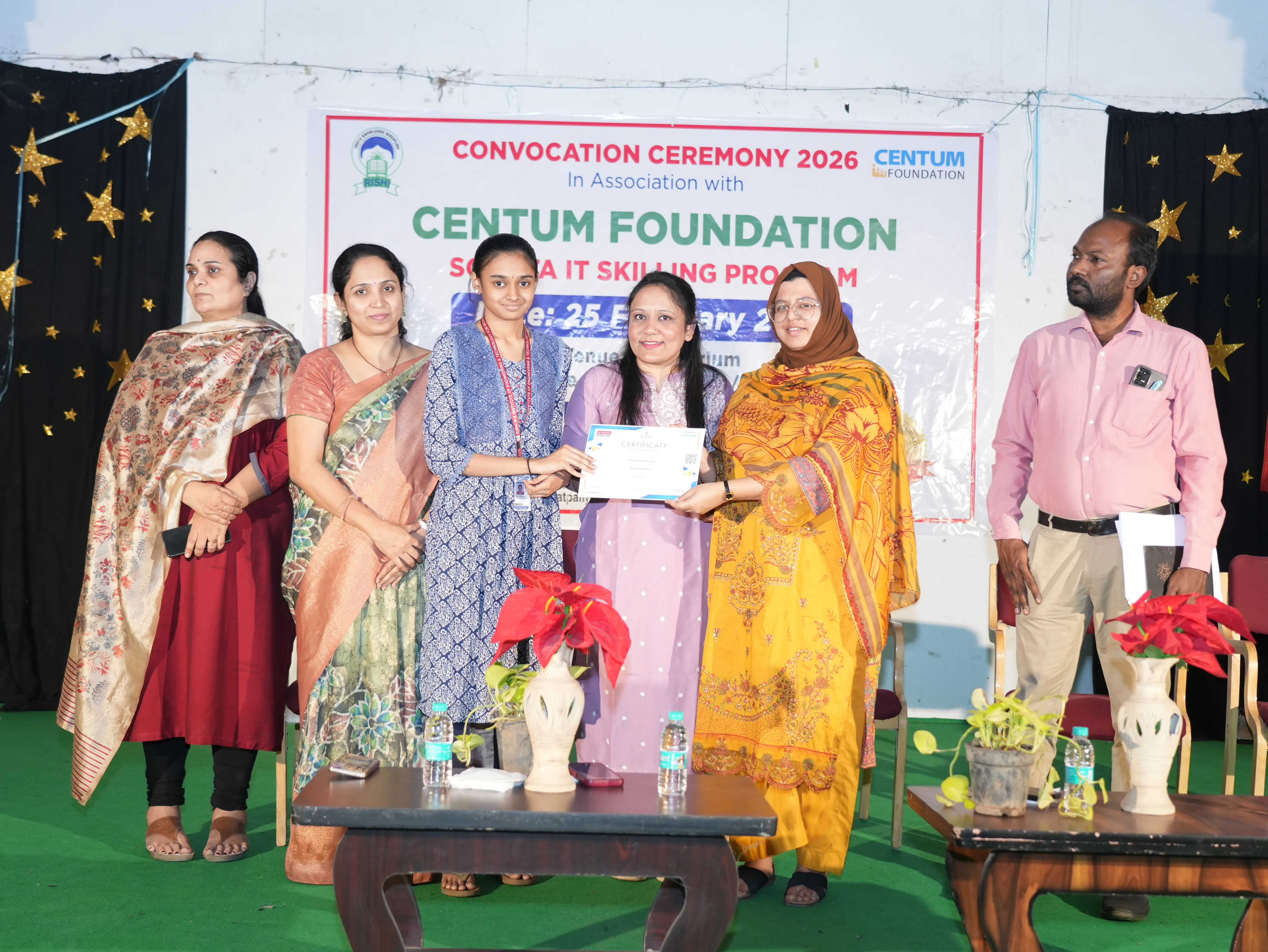 Convocation Ceremony of Sonata CSR through Centrum foundation for 4 th year students - RITW